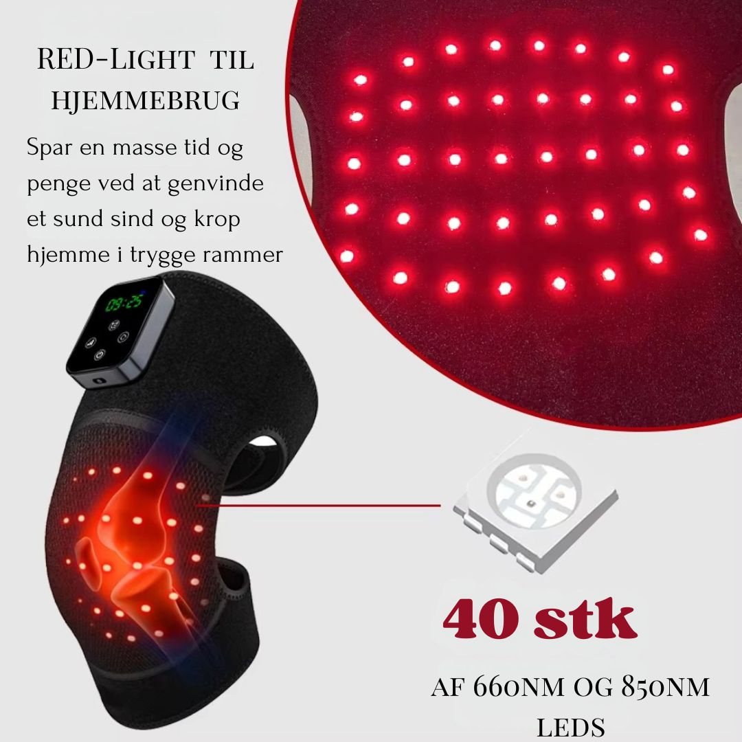 TheraLight Knæpude med nær-infrarød og rød lysterapi