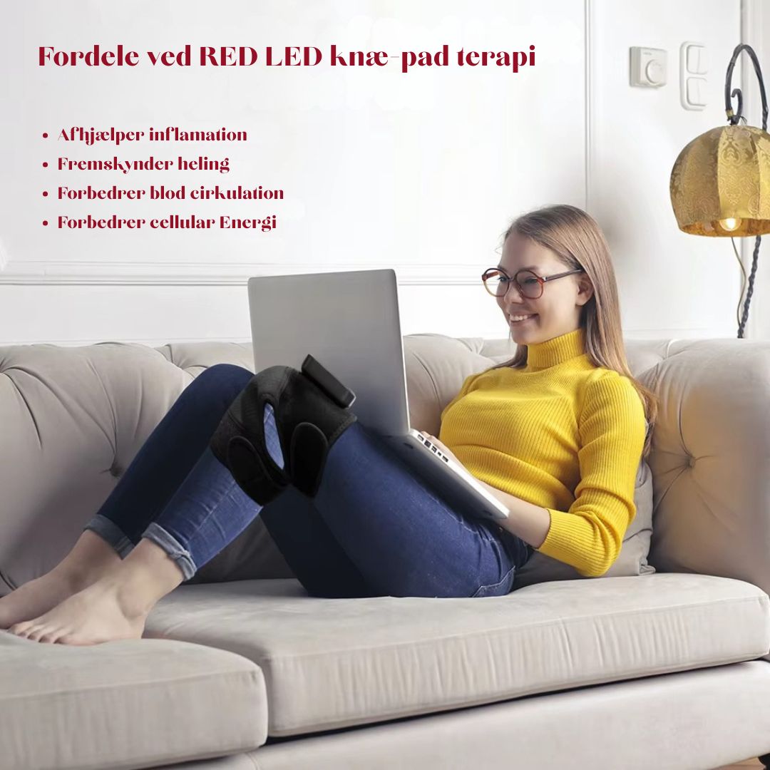 TheraLight Knæpude med nær-infrarød og rød lysterapi
