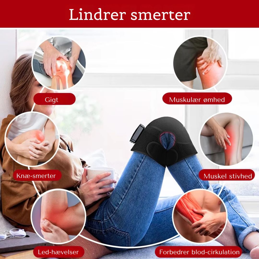 TheraLight Knæpude med nær-infrarød og rød lysterapi