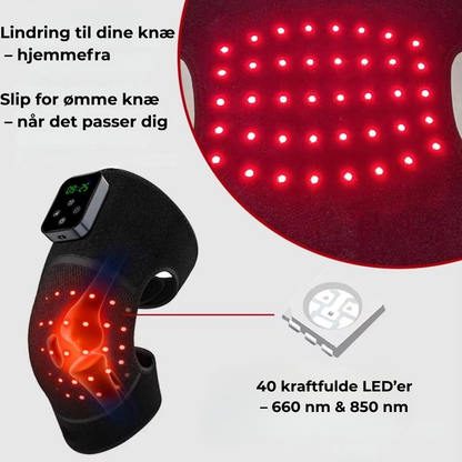 TheraLight Knæpude med nær-infrarød og rød lysterapi